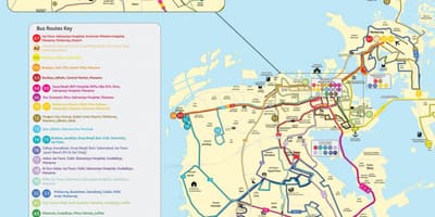 Jórdanía strætó leið kort